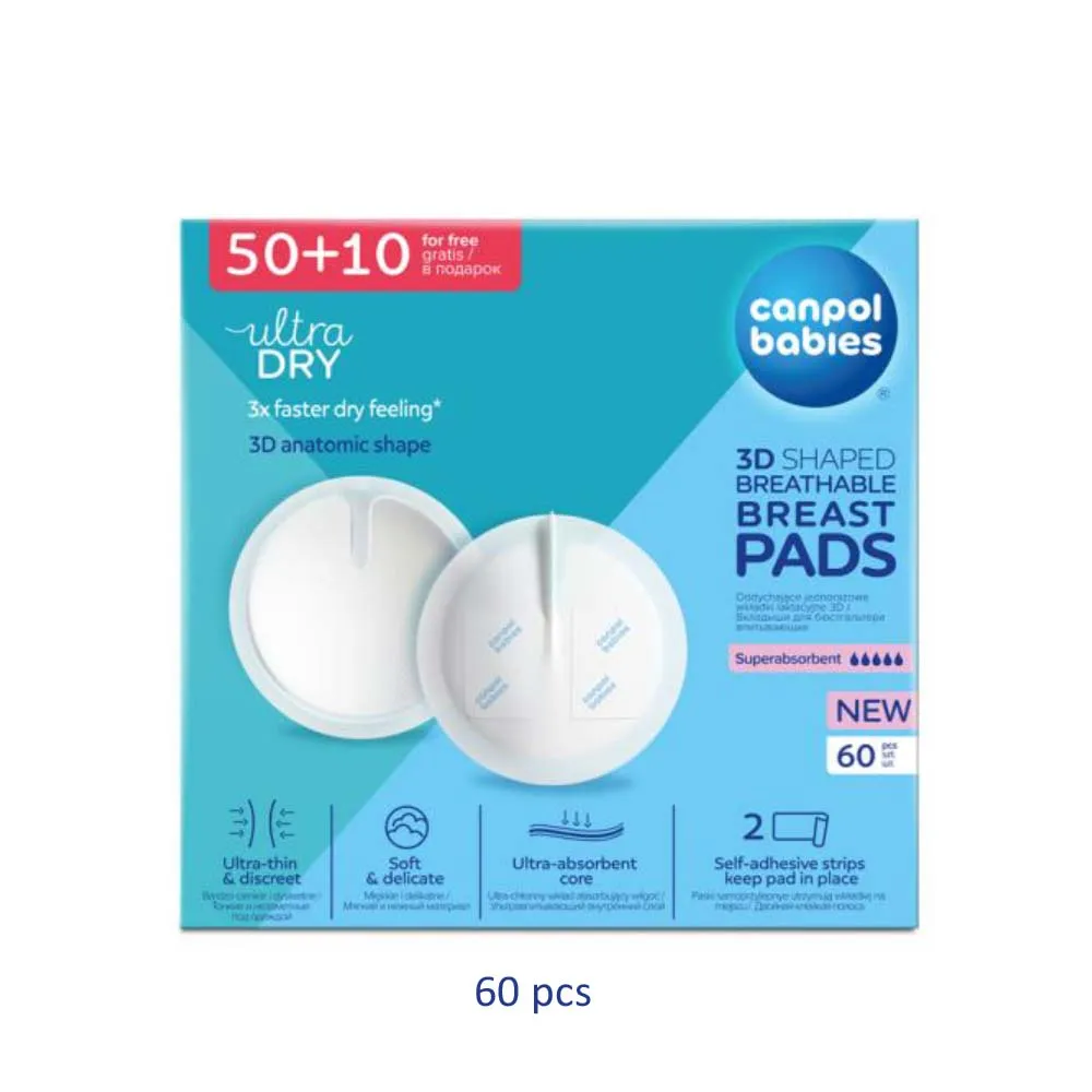 CANPOL 50+10 DISPOSABLE BREAST PADS