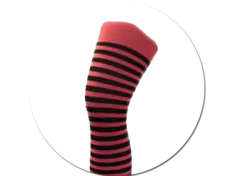 CANDY STRIPE TIGHTS CERISE/BLK