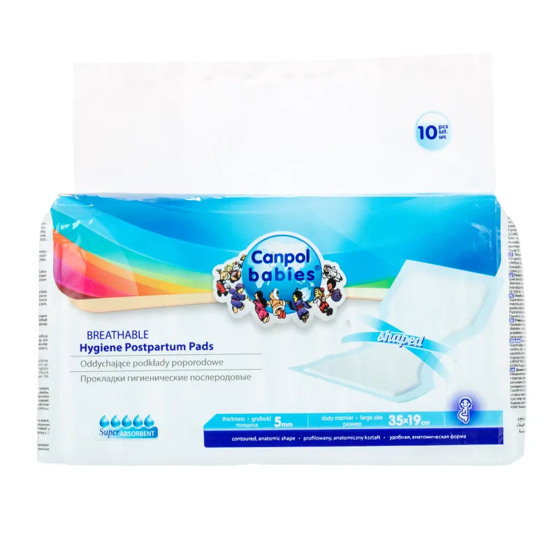 CANPOL 10 HYGIENE POSTPARTUM PADS