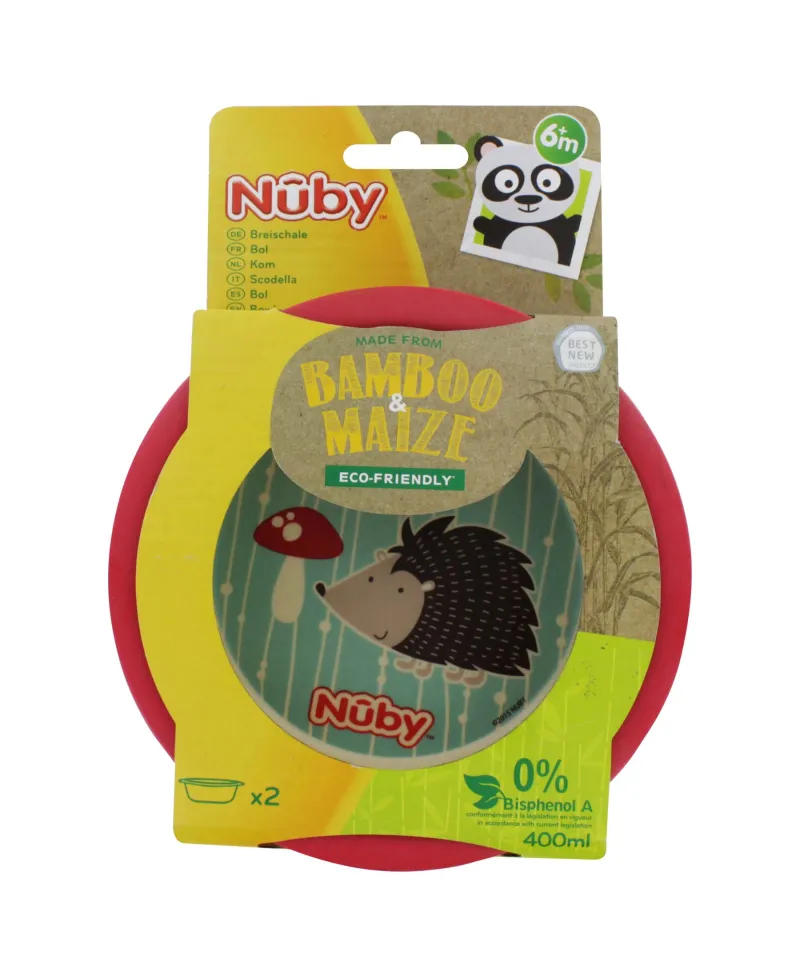 NUBY BAMBOO BABY BOWLS 2s 6+