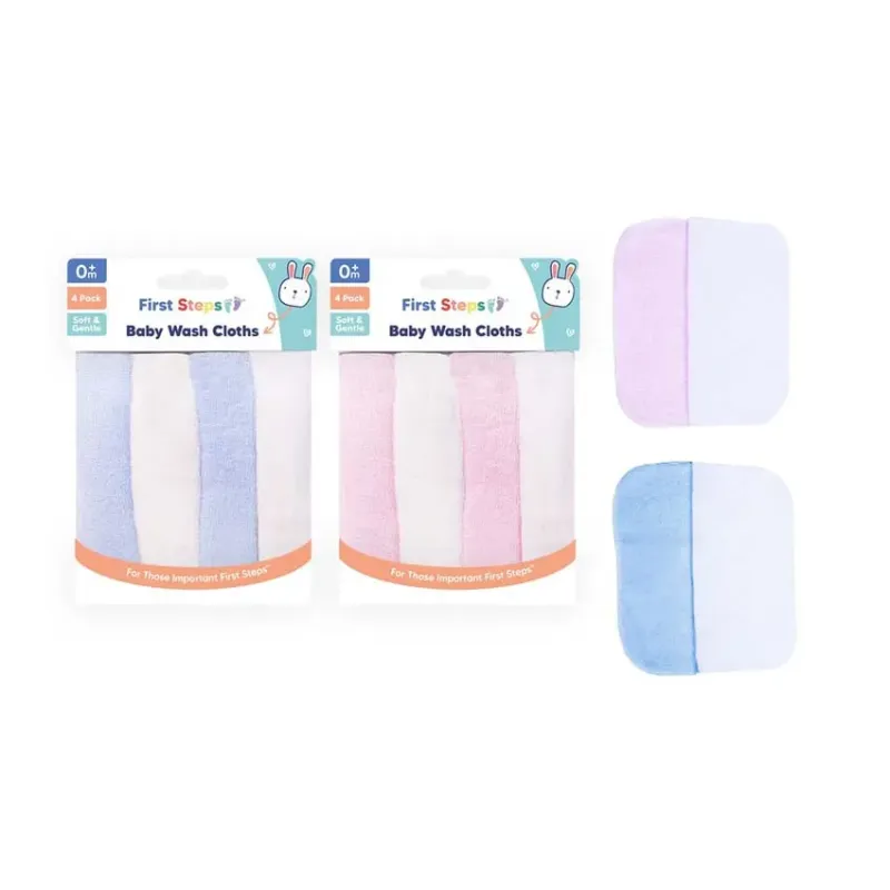 FS681 4 PACK BABY WASH CLOTHES