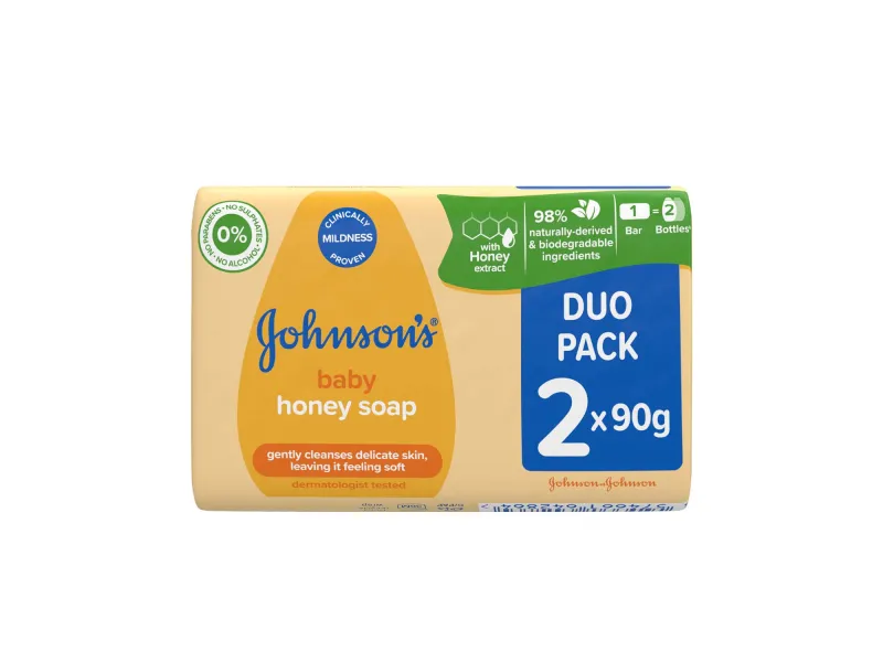 JOHNSON HONEY BABY SOAP TWIN PK