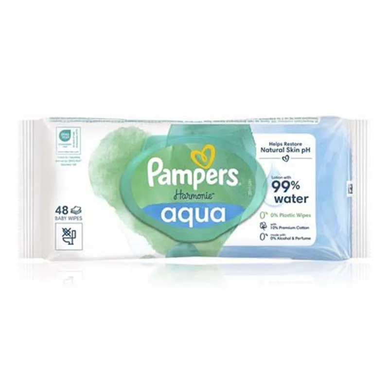 PAMPERS BABY 48s WIPES AQUA
