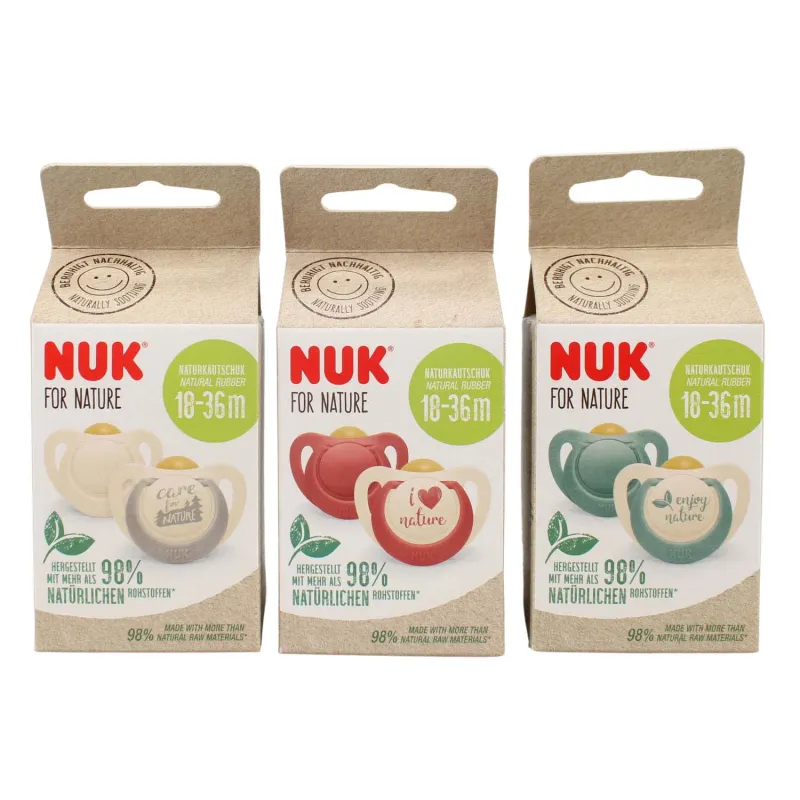 NUK NATURE SOOTHERS S2 ASS 2pk 18-36 x6
