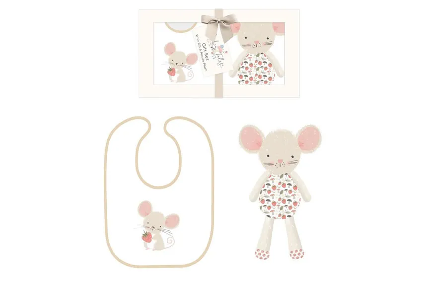 FS876 GARDEN TALES BIB & TEDDY SET