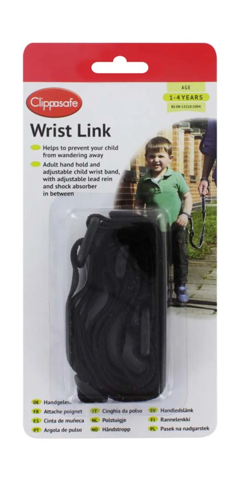 CLIPPASAFE WRIST LINK - BLACK (25)