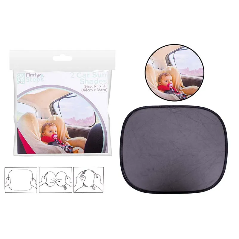 FS778 CAR SUNSHADE 2pk BLACK