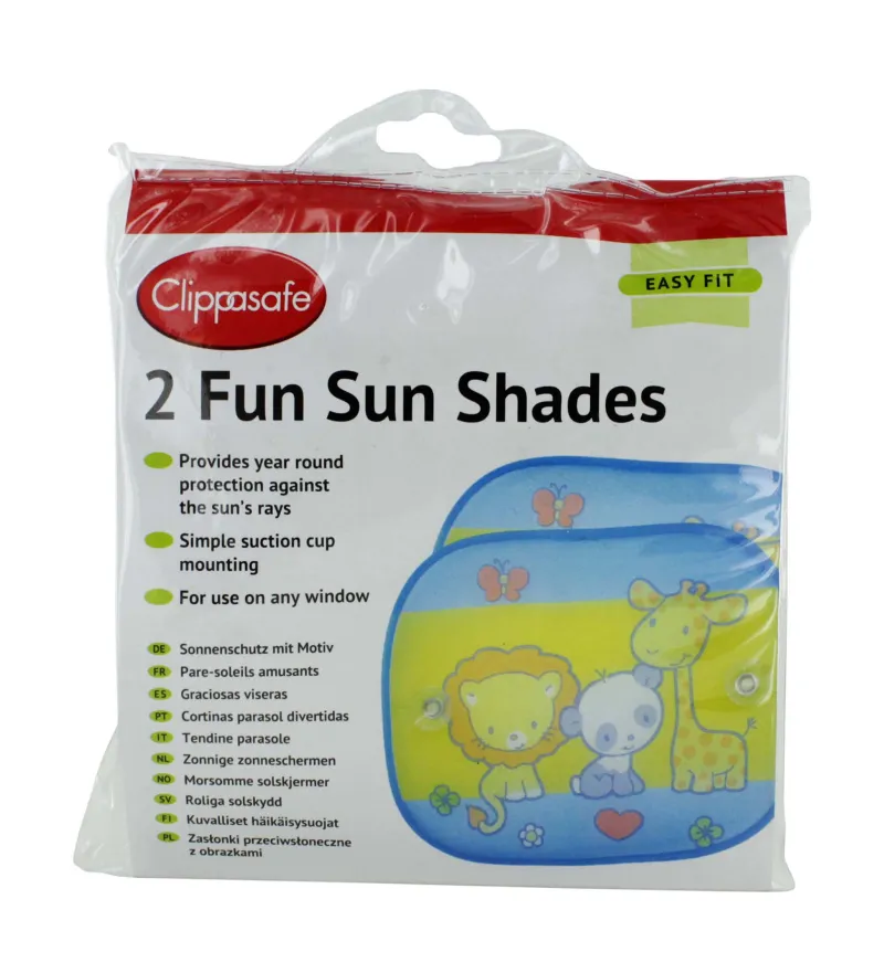 CLIPPASAFE FUN SUN SHADES 2s (52/1)