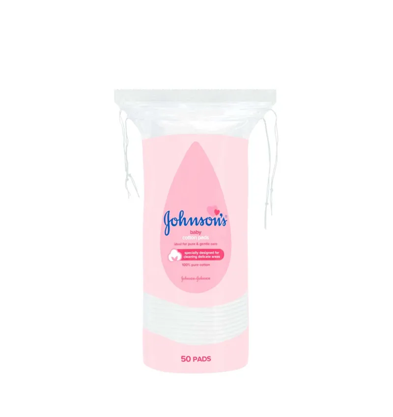 JOHNSONS BABY COTTON PADS 50s