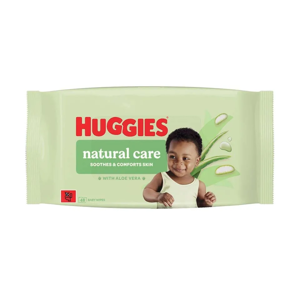 HUGGIES NATURAL CARE BABY WIPES 48s x10