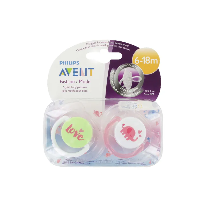 AVENT CLASSIC SOOTHERS 6-18m x4