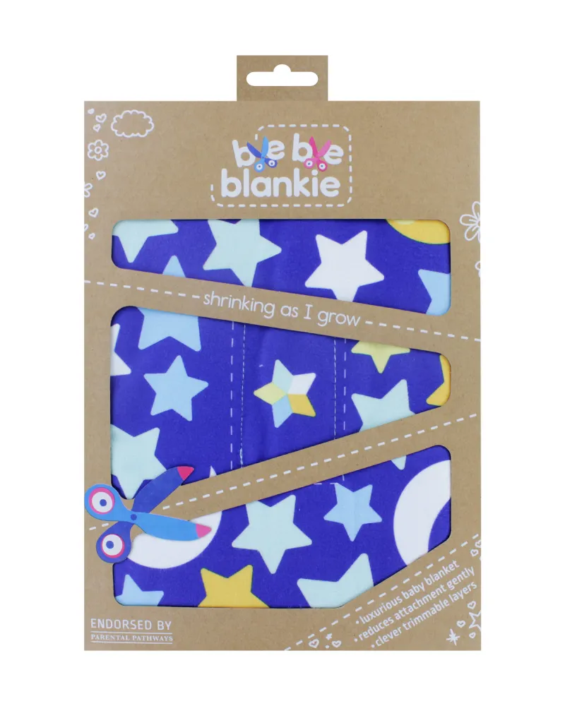 BBBB01W BYE BYE  BABY BLANKET BLUE