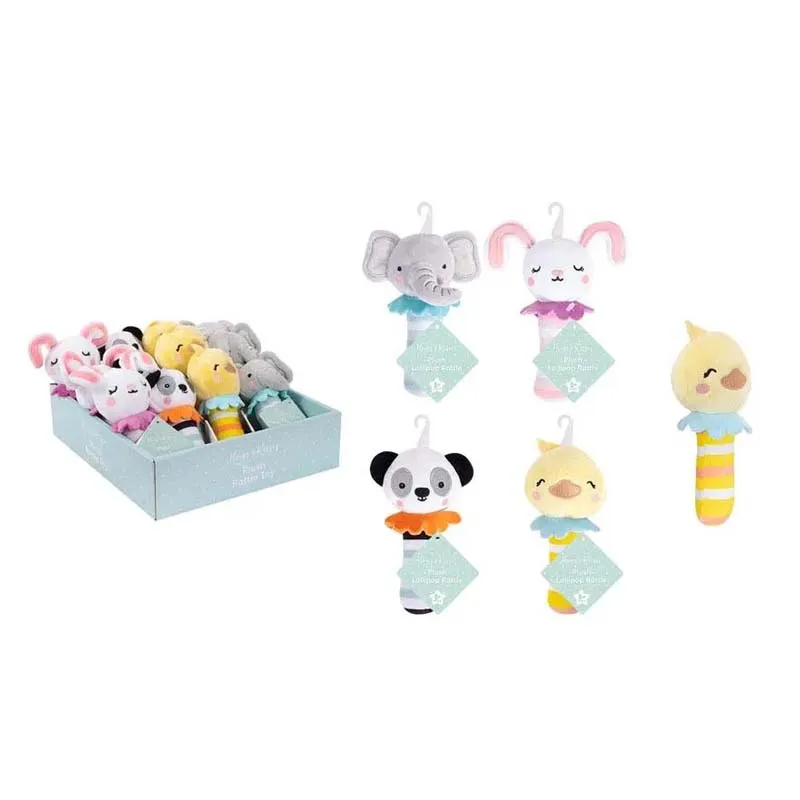 FS986 PLUSH TOY WITH RATTLE DISP x12