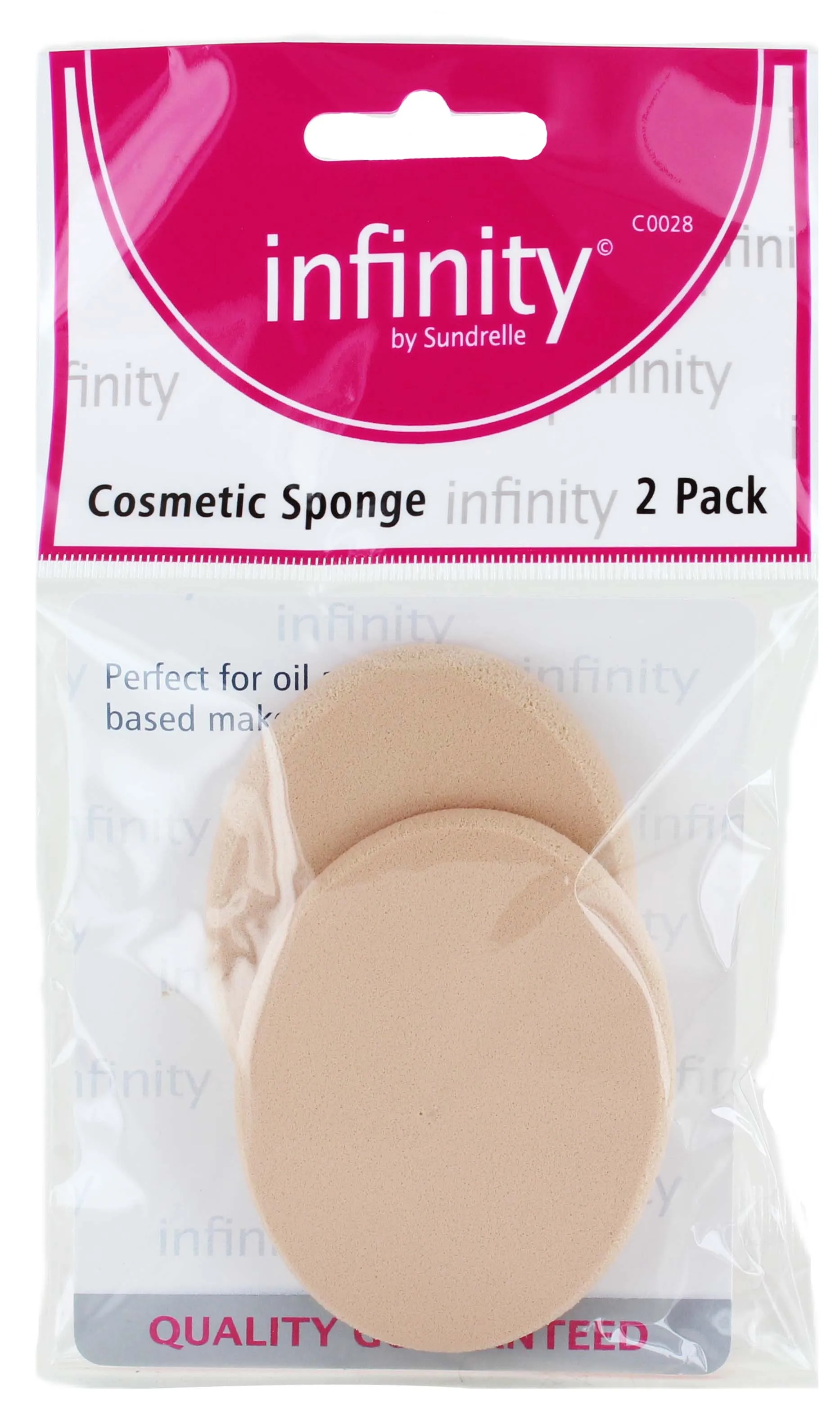 INFINITY BROWN COSMETIC SPONGE TWN PK