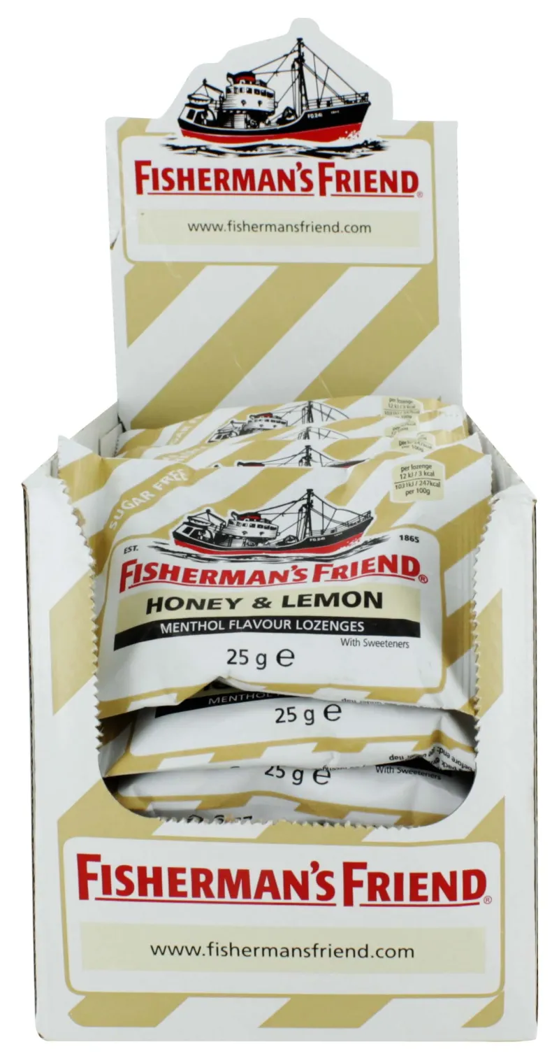 FISHERMAN FRIENDS HONEY & LEMON LOZENGES x24