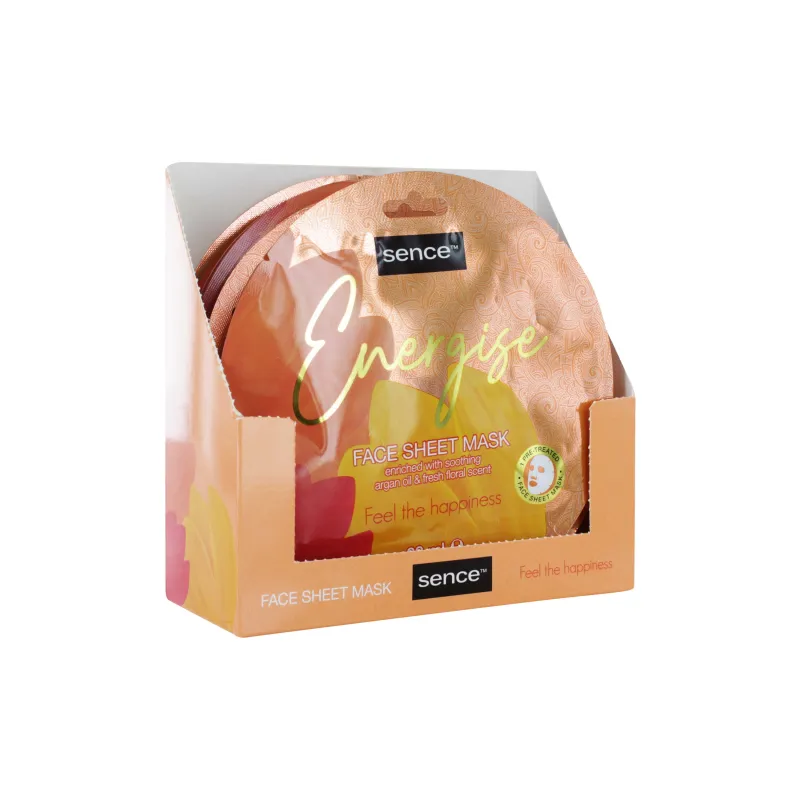 SENCE ENERGISE FACE SHEET MASK x12