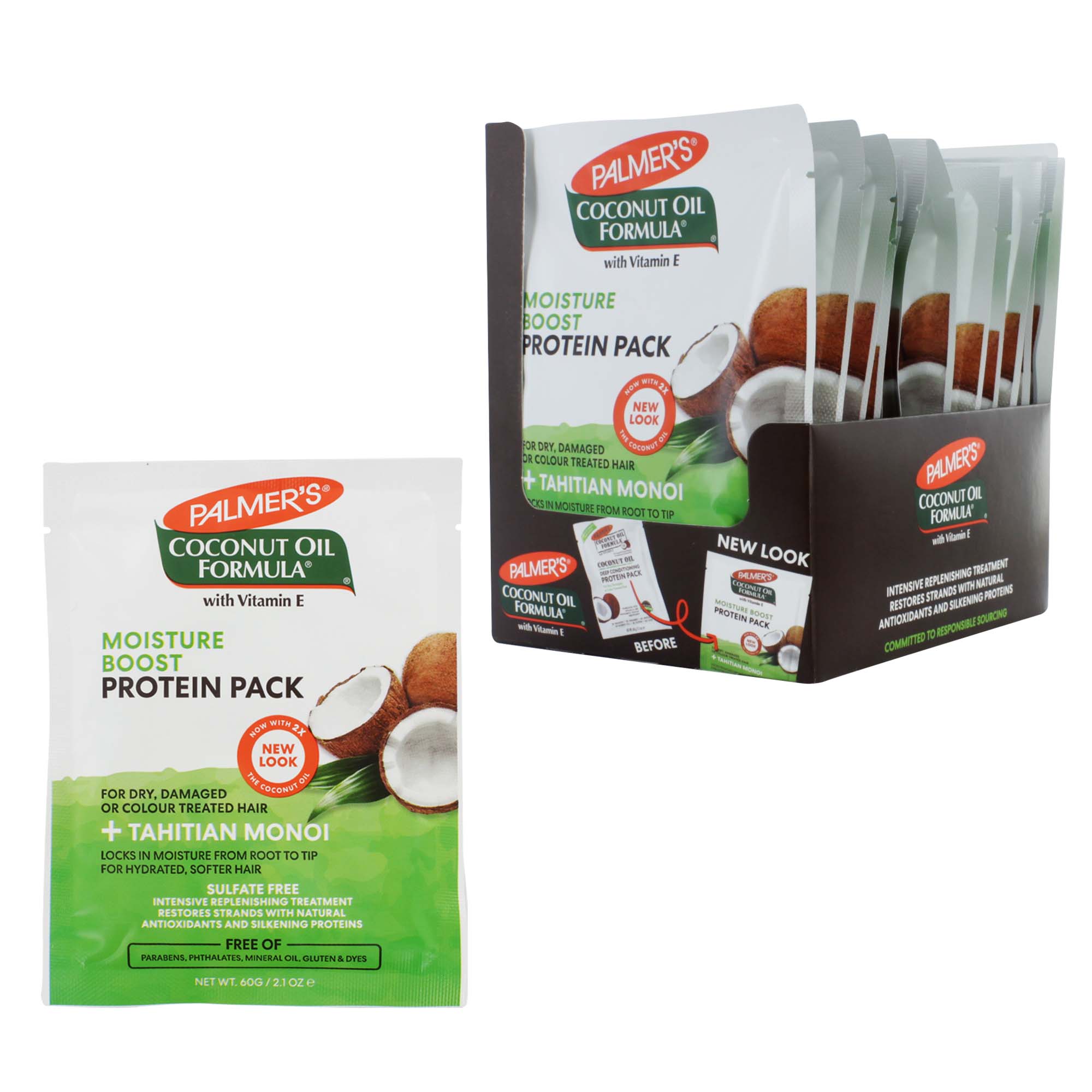 PALMERS COCONUT OIL MOISTURE BOOST HAIR SACHET 60g x12