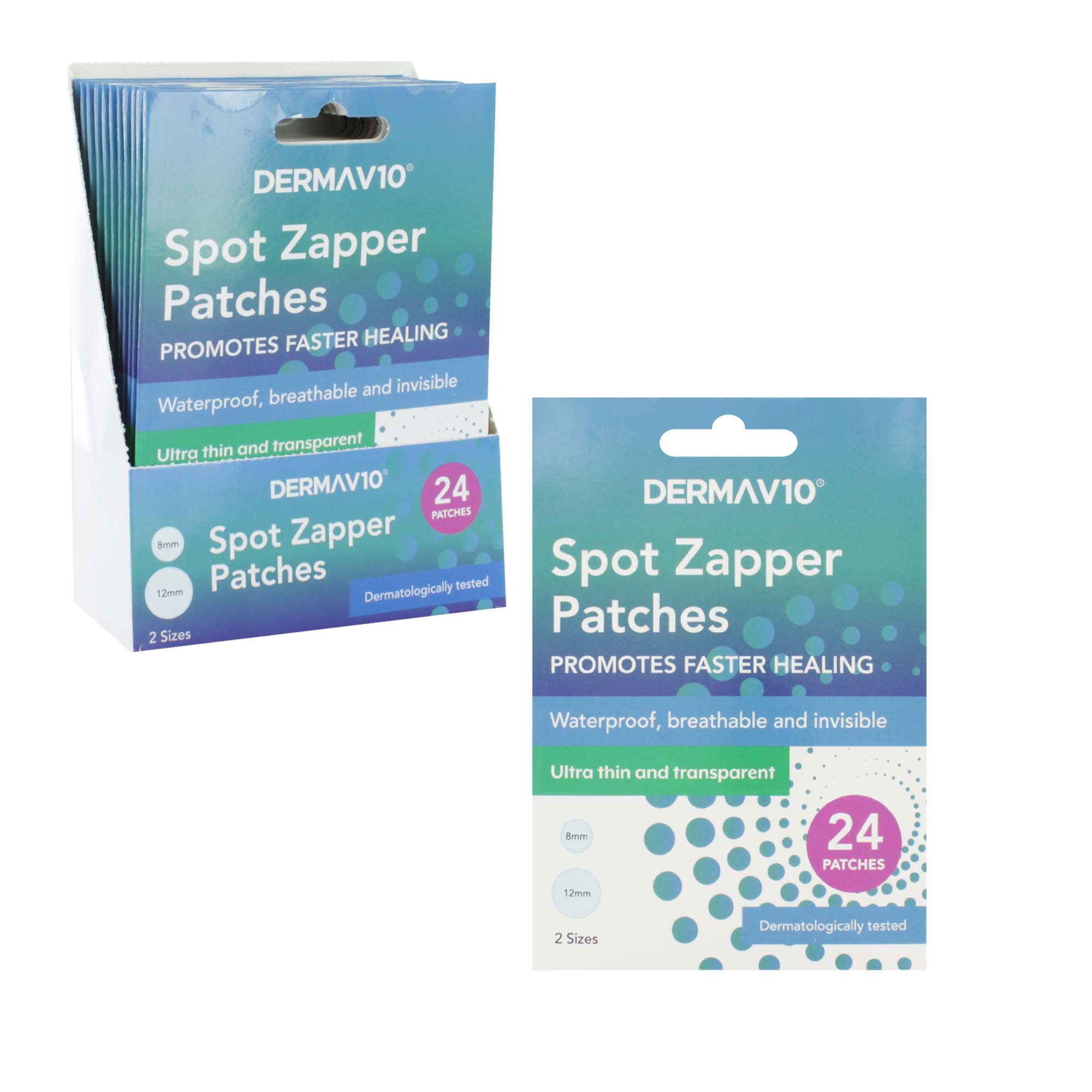 DERMA V10 SPOT ZAPPER PATCHES 24s x12