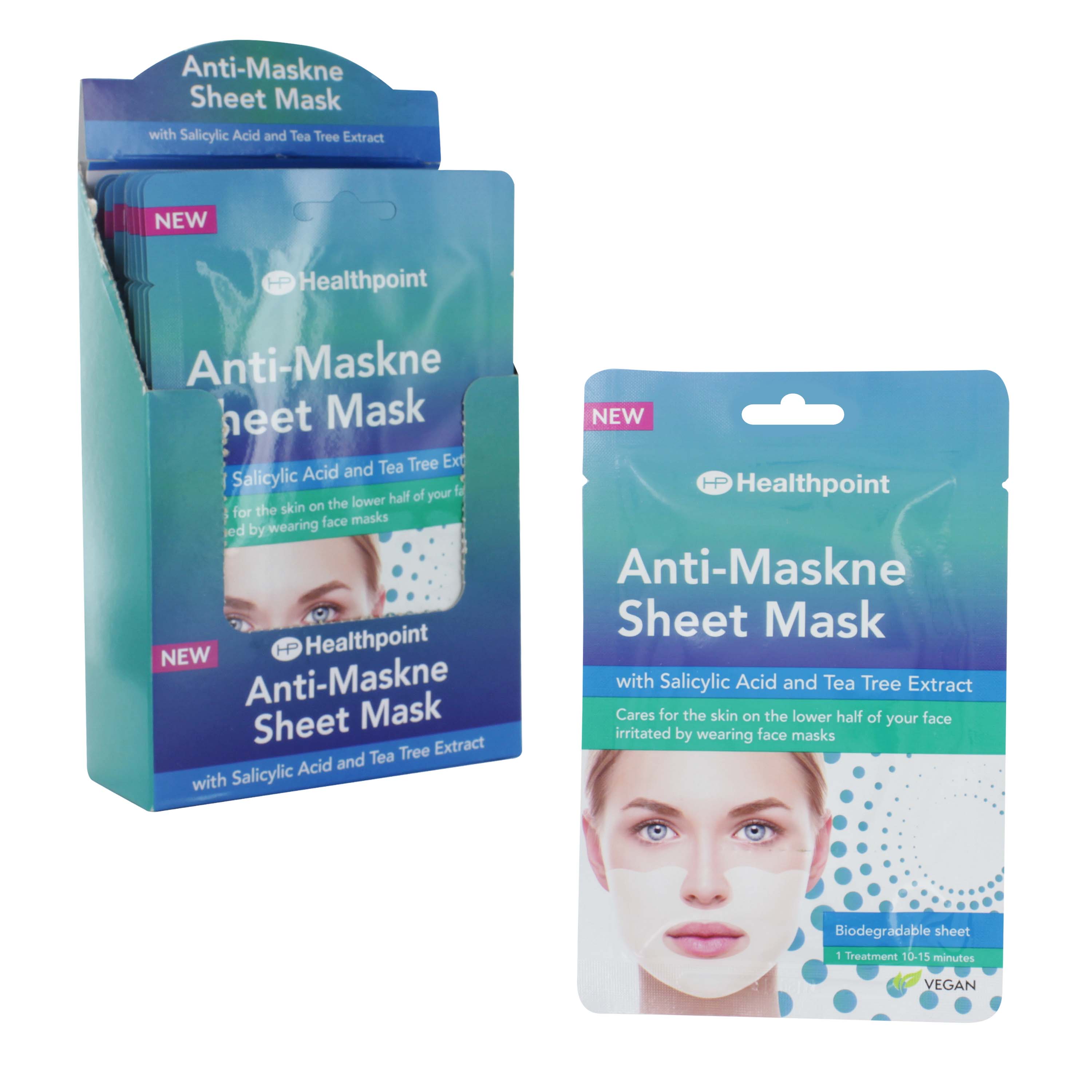 HEALTHPOINT ANTI MASKNE SHEET MASK x12