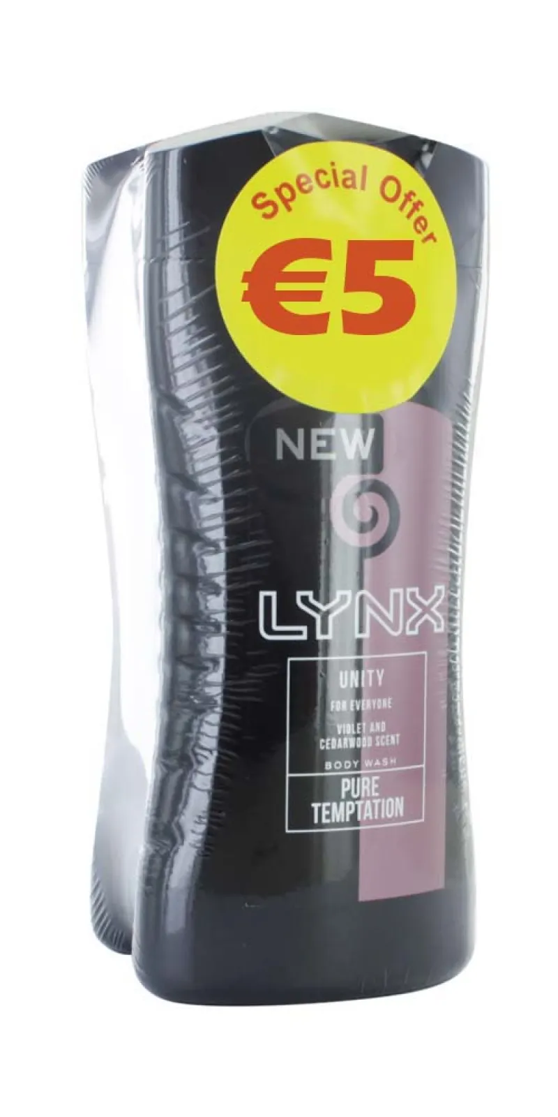 LYNX UNITY BODY WASH 250ml TWIN PK