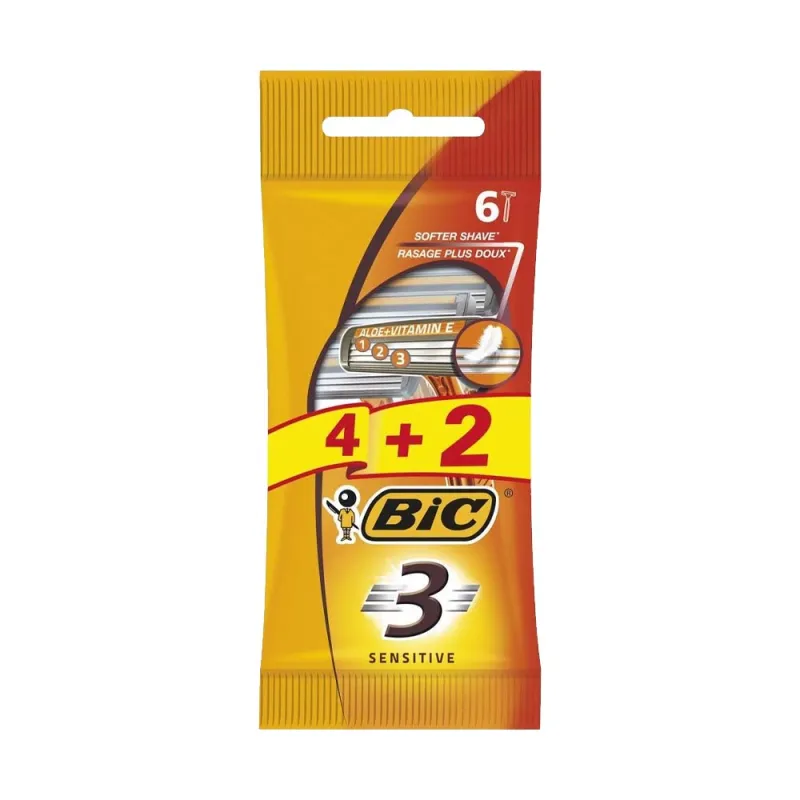 BIC 3 BLADE 4+2 SENSITIVE