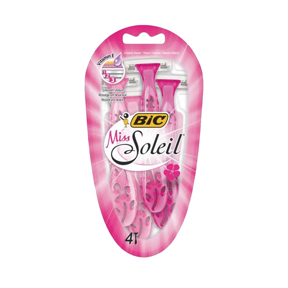 BIC MISS SOLEIL 3 BLADE RAZORS 4s