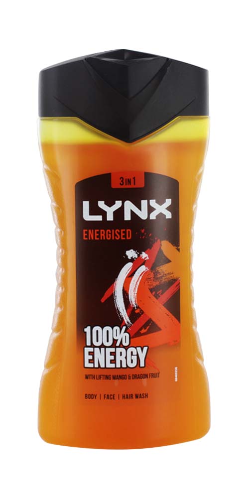 LYNX ENERGISED BODY WASH 225ml