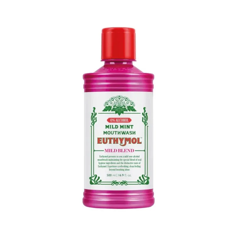 EUTHYMOL MOUTHWASH MILD MINT 500ml ALC FREE
