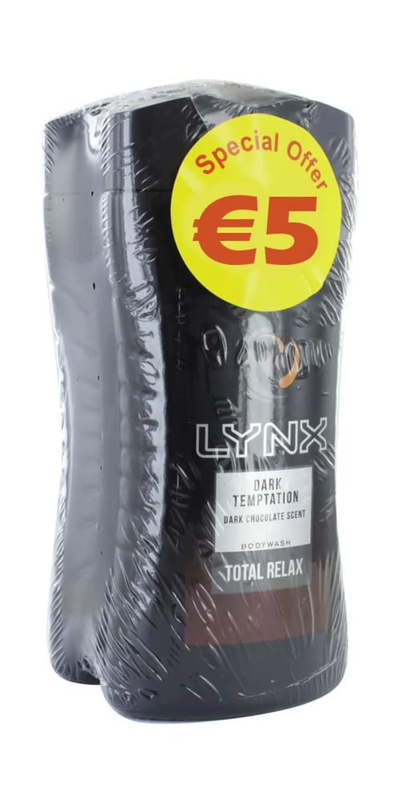 LYNX DARK TEMPTATION S/GEL 225ml*** TWIN PK