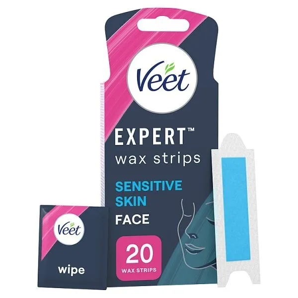 VEET EXPERT 20 FACE WAX STRIPS