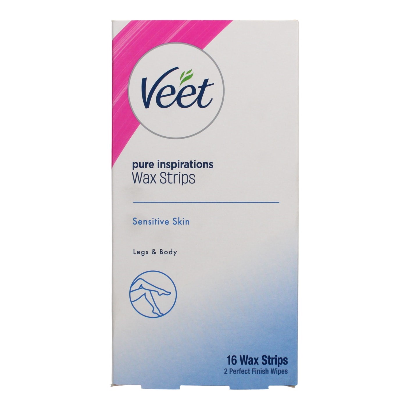 VEET SENSITIVE LEG/BODY 16 WAX STRIPS
