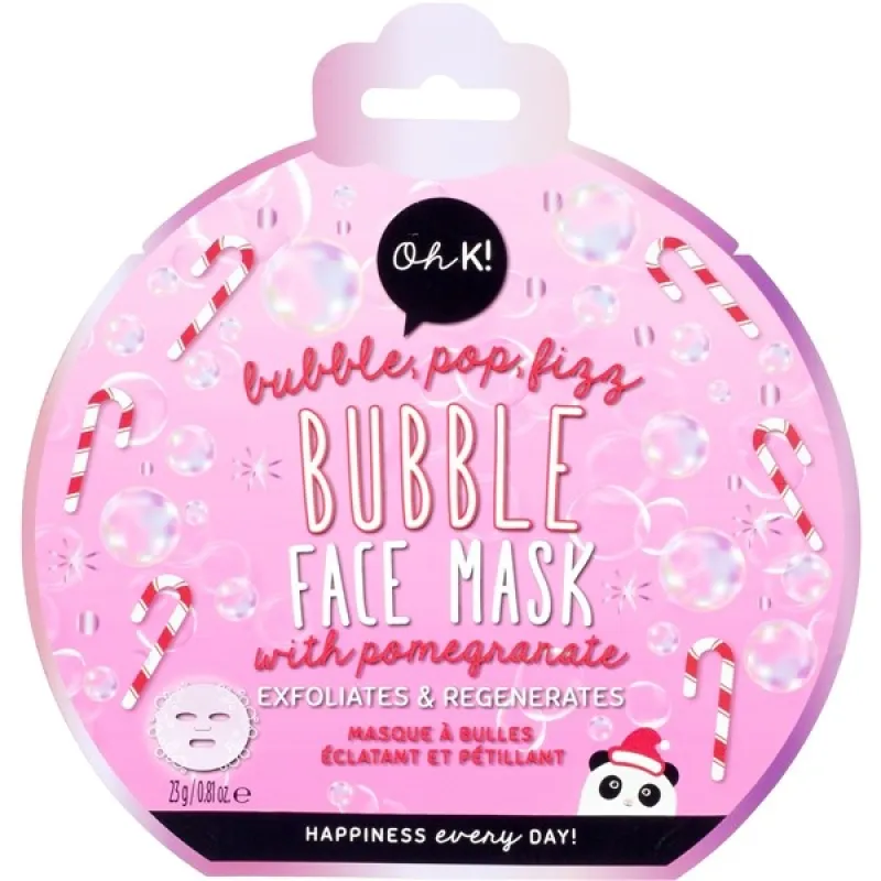 OH K BUBBLE FIZZ FACE TISSUE MASK x12