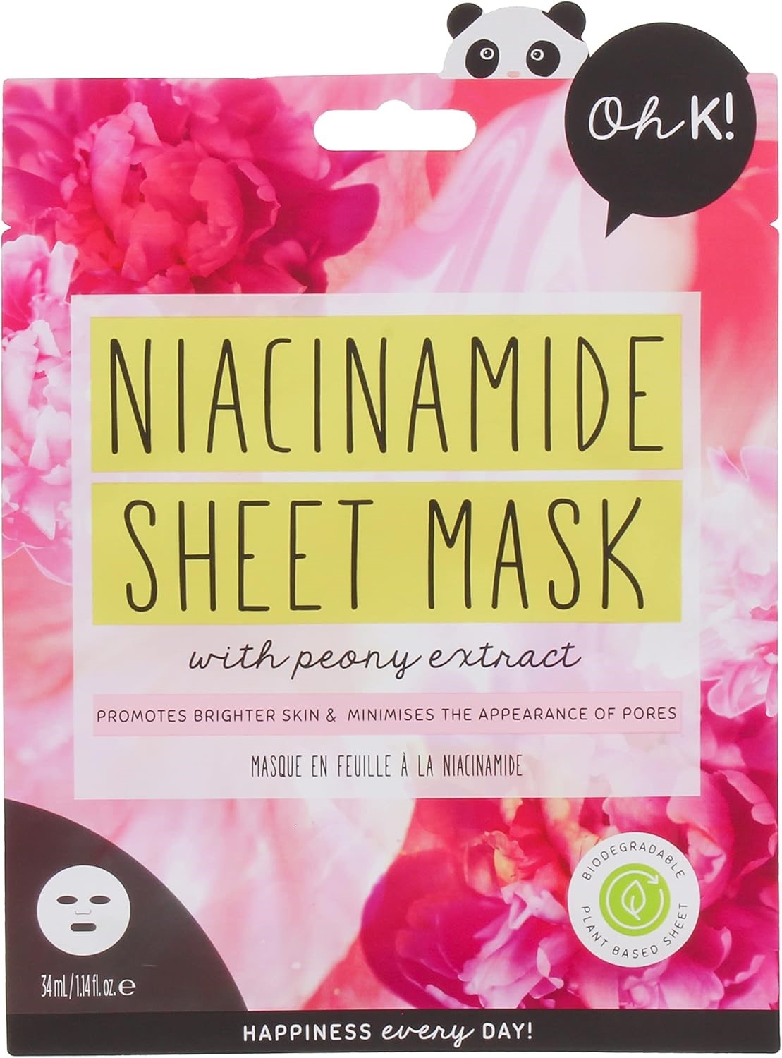 OH K NIACINIMIDE FACE TISSUE MASK x12
