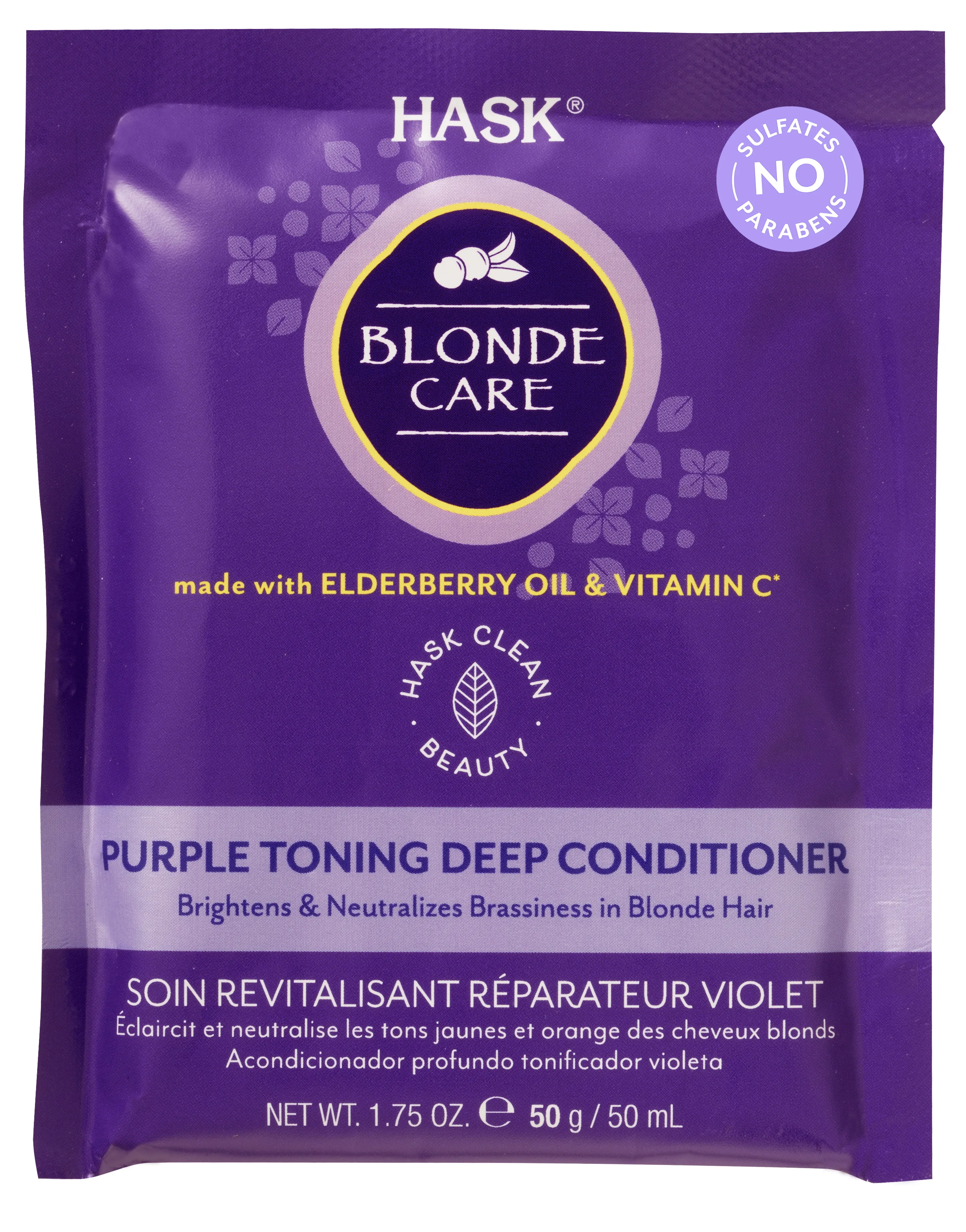 HASK BLONDE CARE CONDITIONER SACHET x 12