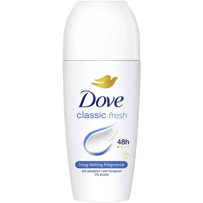 DOVE ROLL ON DEODRANT CLASSIC FRESH 50ml
