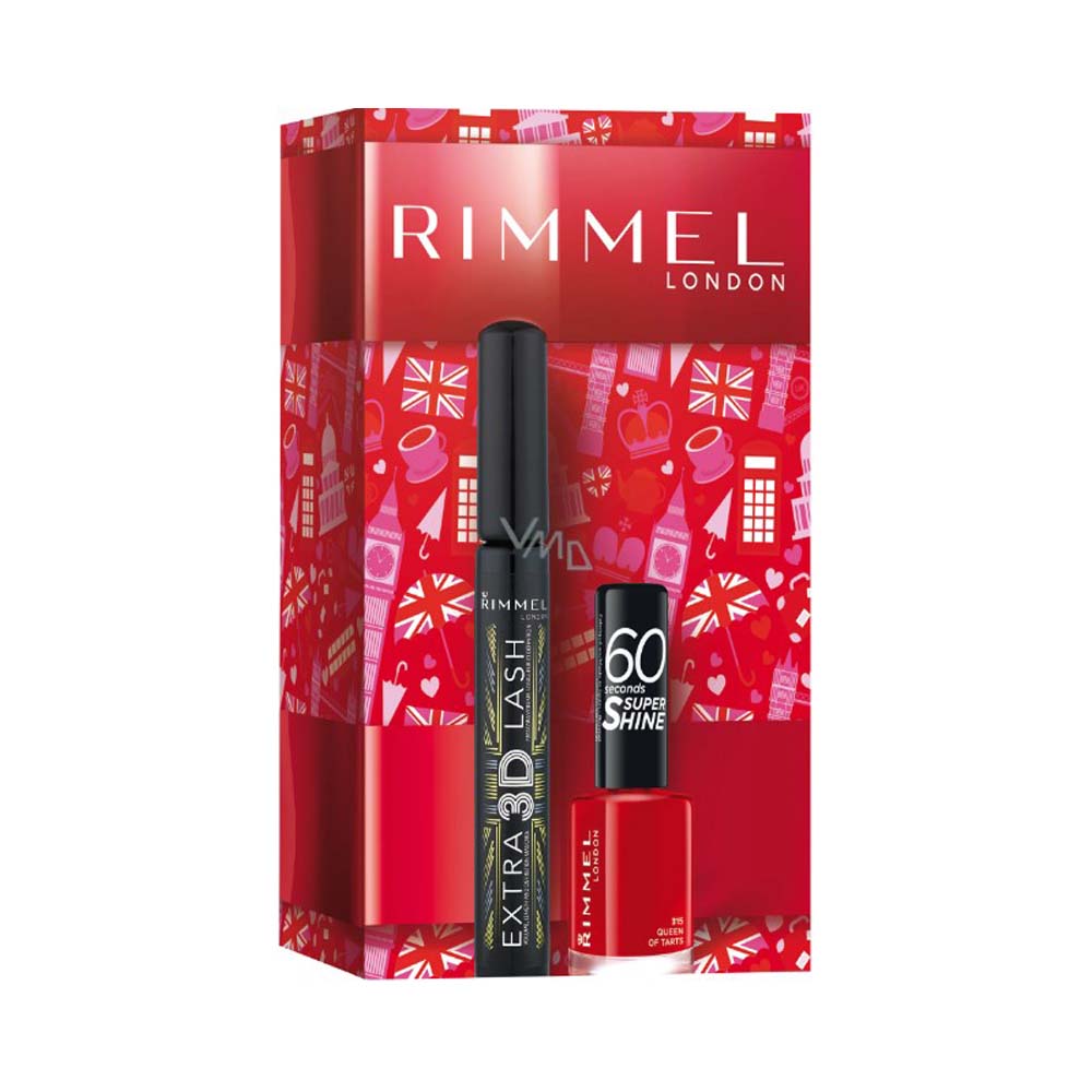RIMMEL Extra 3D Lash Mascara / 60 Second polish set