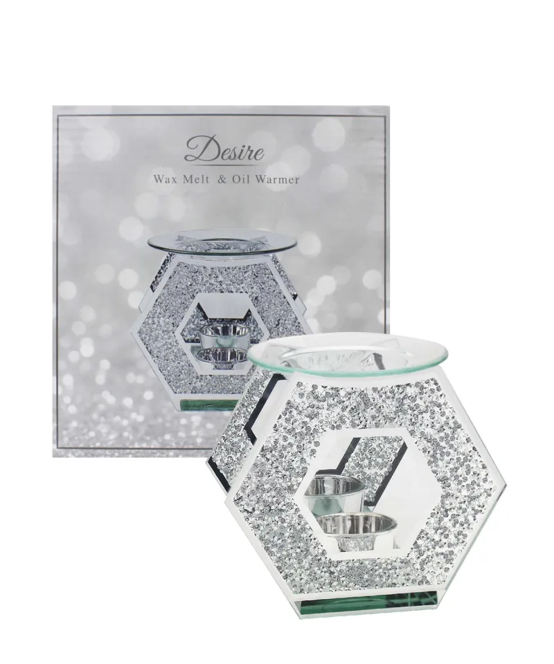 LP46828 DESIRE SILVER MIRROR OIL BURNER