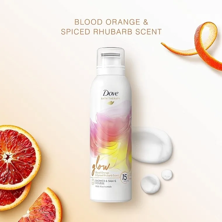 DOVE SHOWER & SHAVE MOUSSE GLOW 200ml