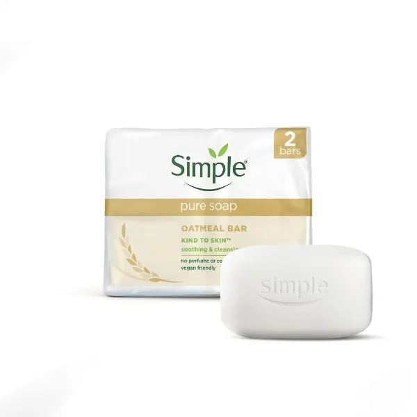 SIMPLE SOAP OATMEAL TWIN PK 2x100g