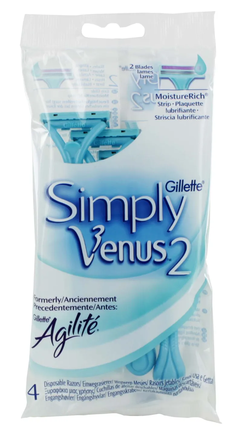 GILLETTE AGILITE 4s venus2 RAZORS x7