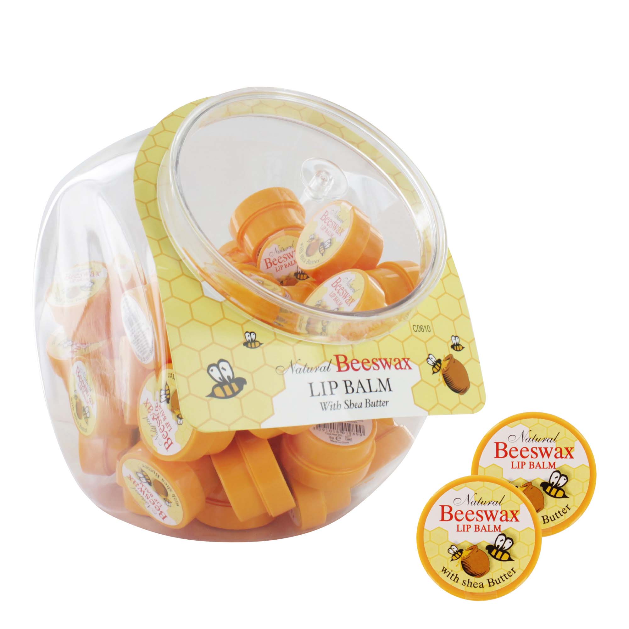 BEESWAX LIP BALM POT x 50