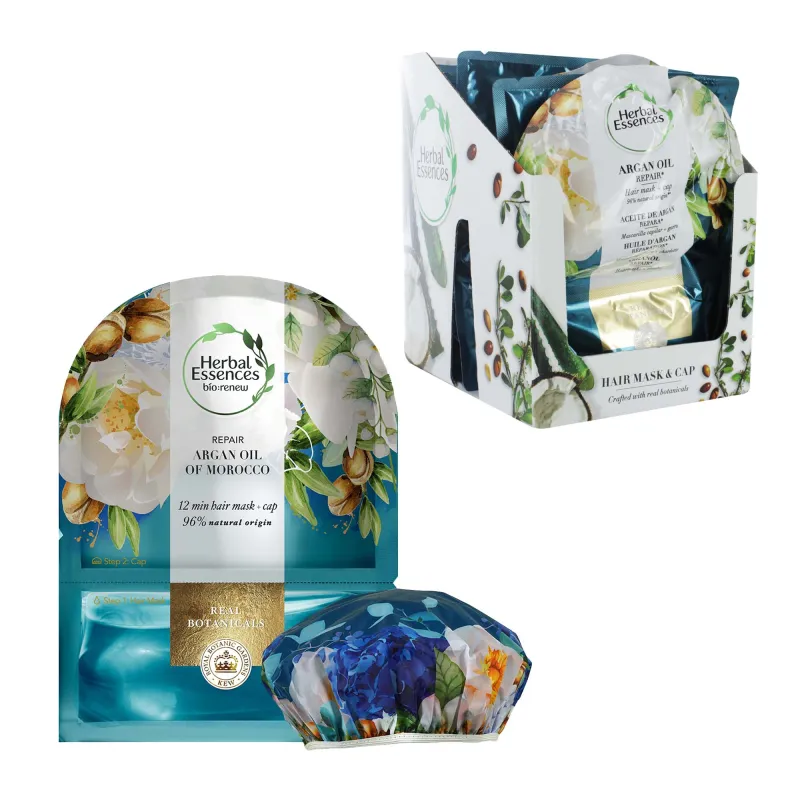 HERBAL ESSENCE ARGAN OIL HAIR MASK REPAIR WITH S/CAP x10