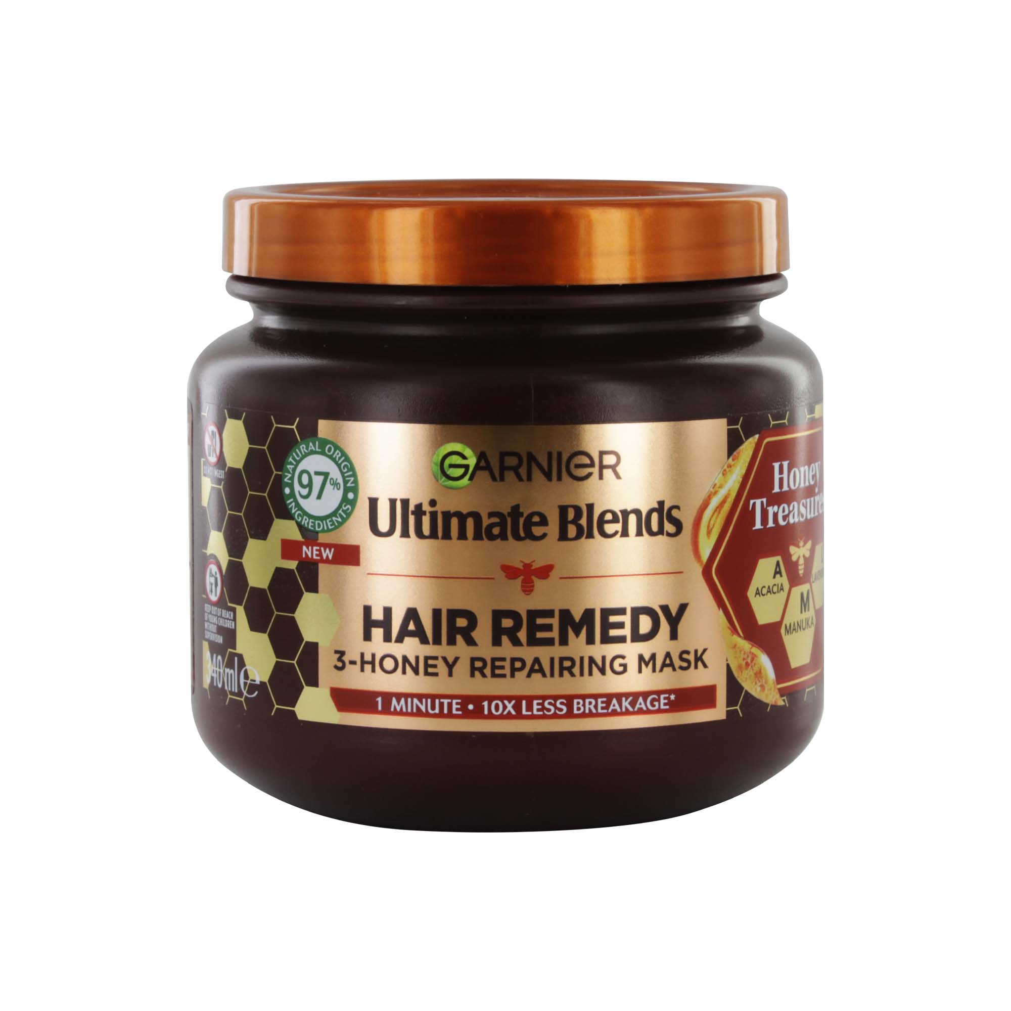 GARNIER HONEY HAIR REMEDY REPAIRING MASK 340ml