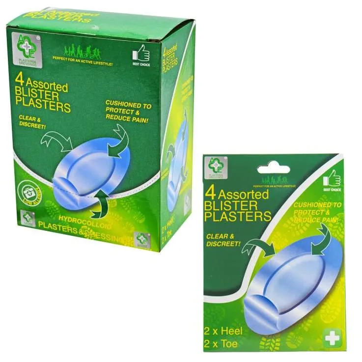 AE18 4 ASSORTED BLISTER PLASTERS x12
