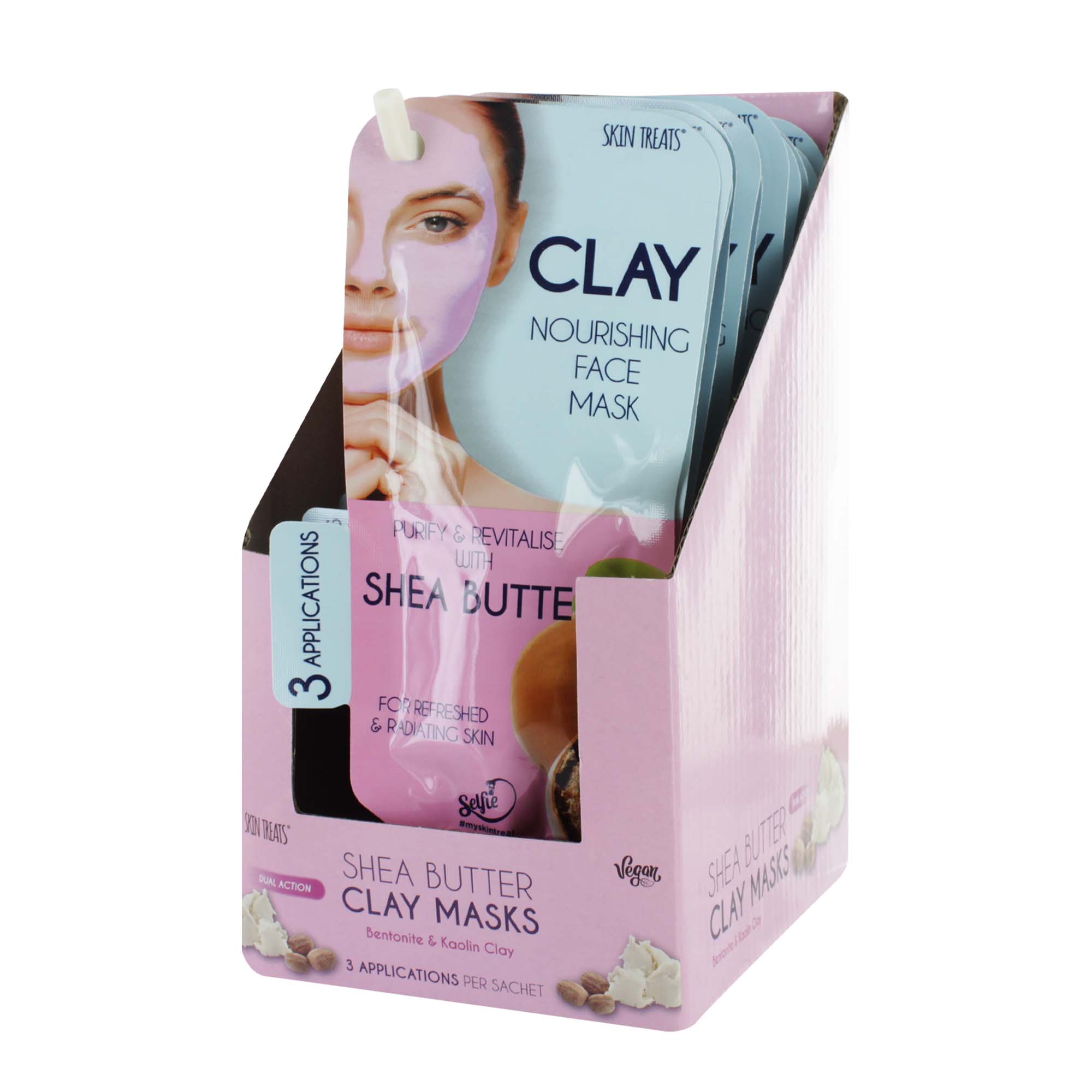 SKIN TREATS SHEA BUTTER CLAY MASK 3 USES x12