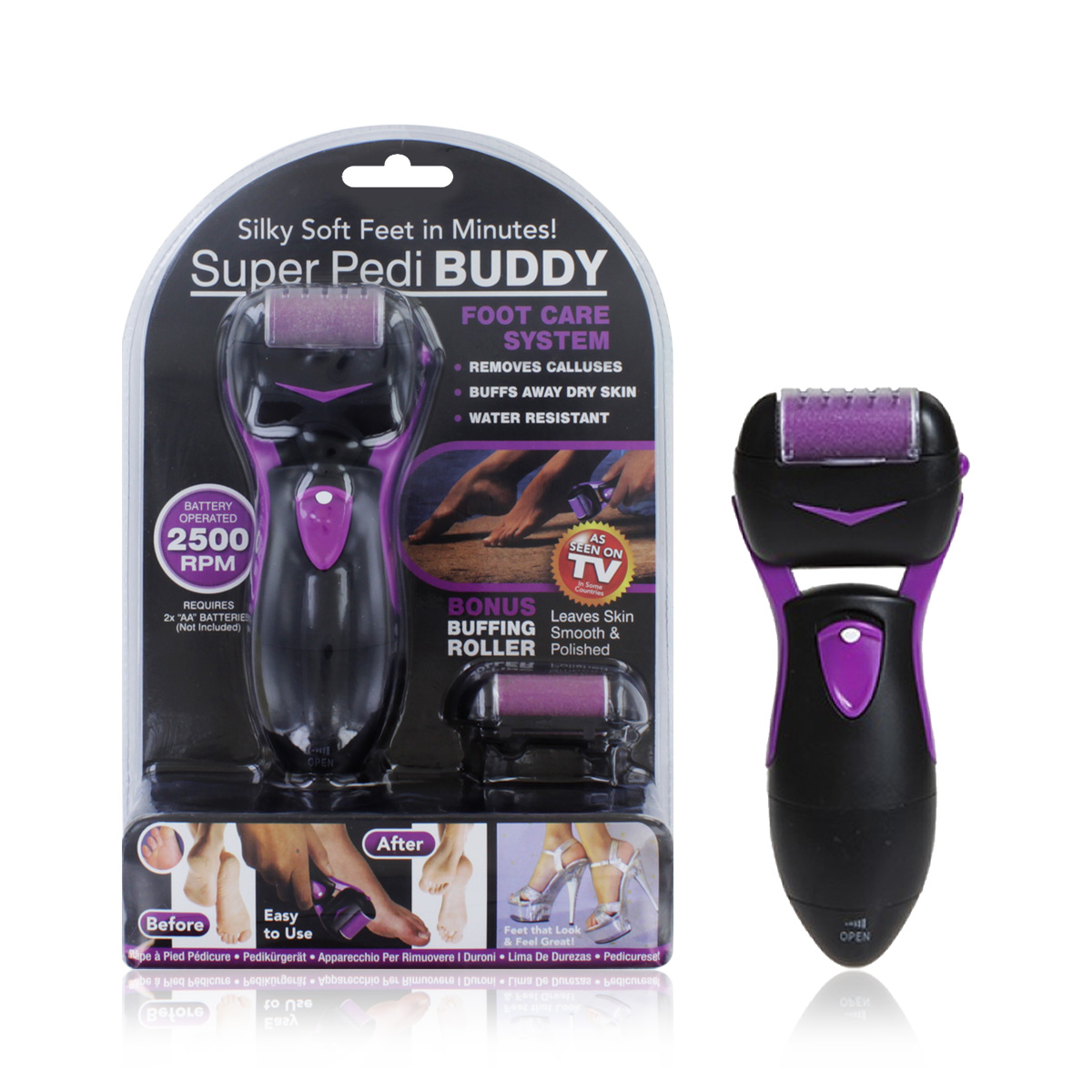 PEDI BUDDY PEDICURE ROLLER