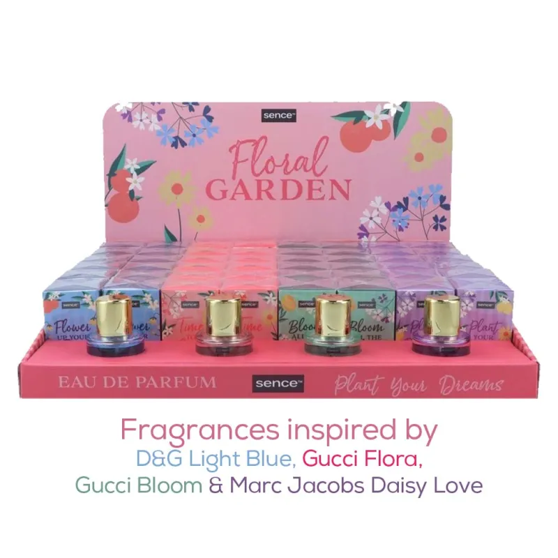 SENCE FLORAL GARDEN 30ml EDT DISP x48