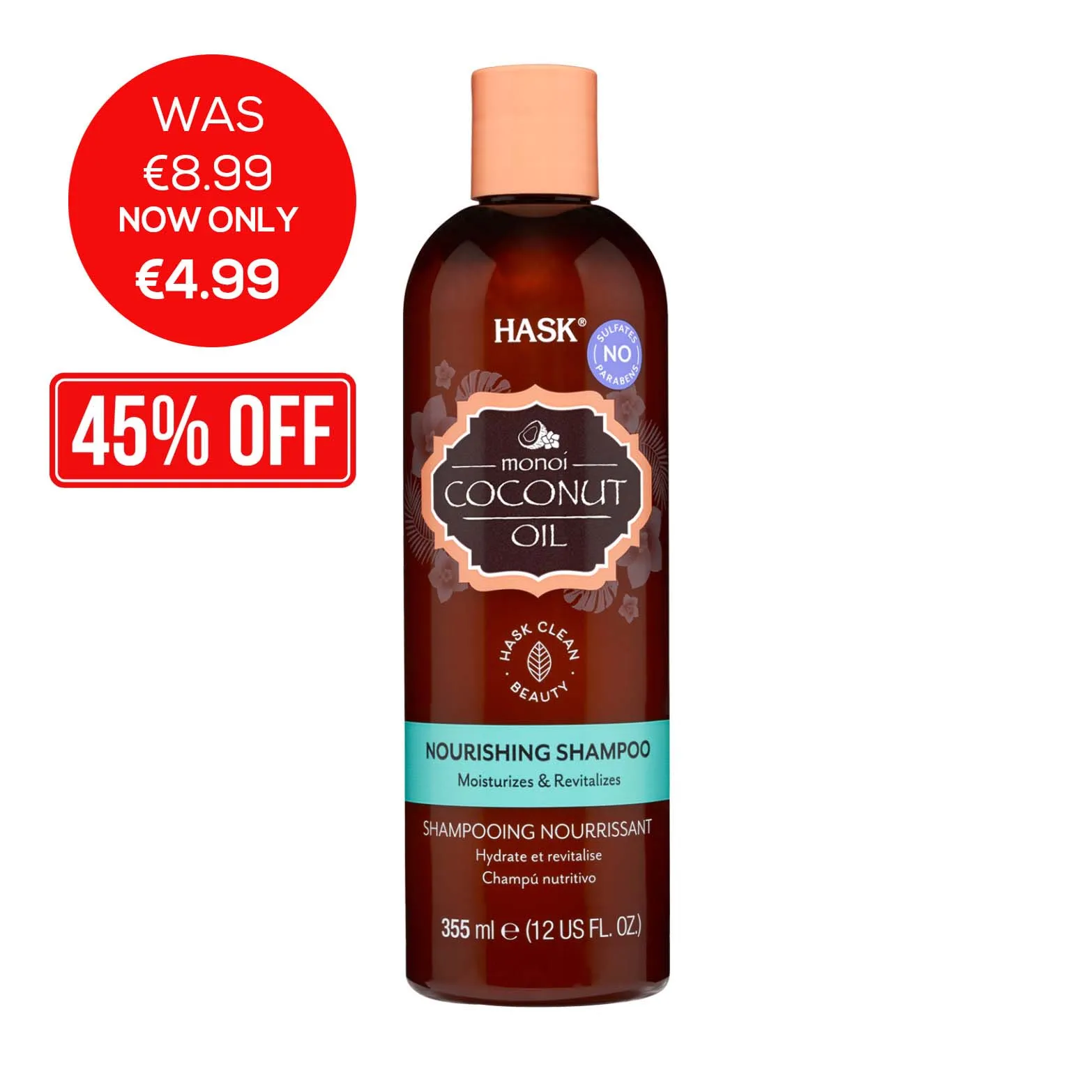 HASK COCONUT OIL SHAMPOO 355ml
