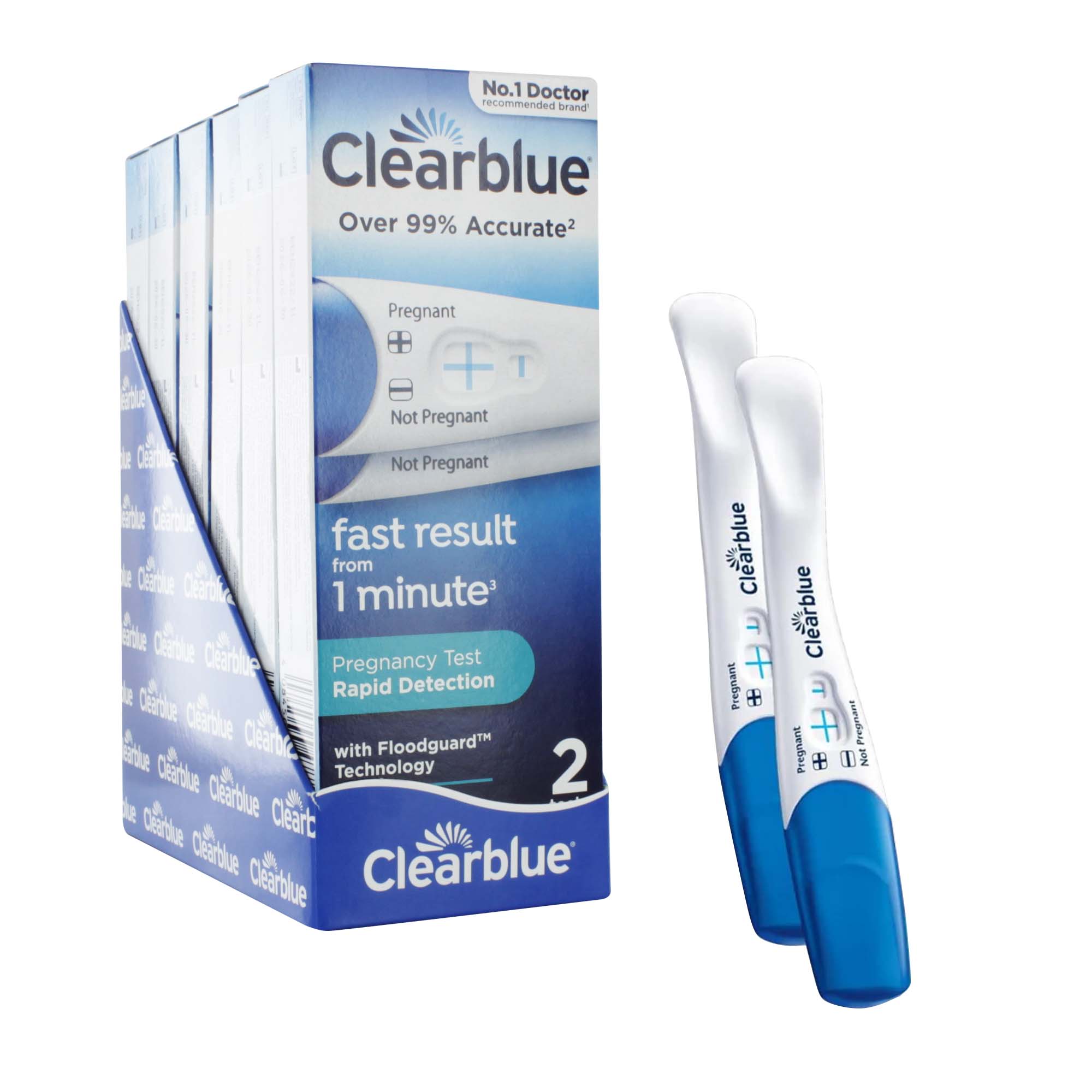 CLEAR BLUE RAPID PREGNANCY TEST 2 PACK