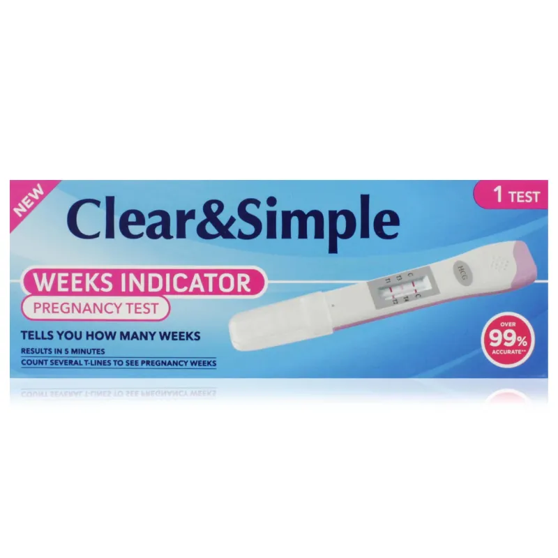 CLEAR & SIMPLE PREGNANCY WEEKS INDICATOR TEST